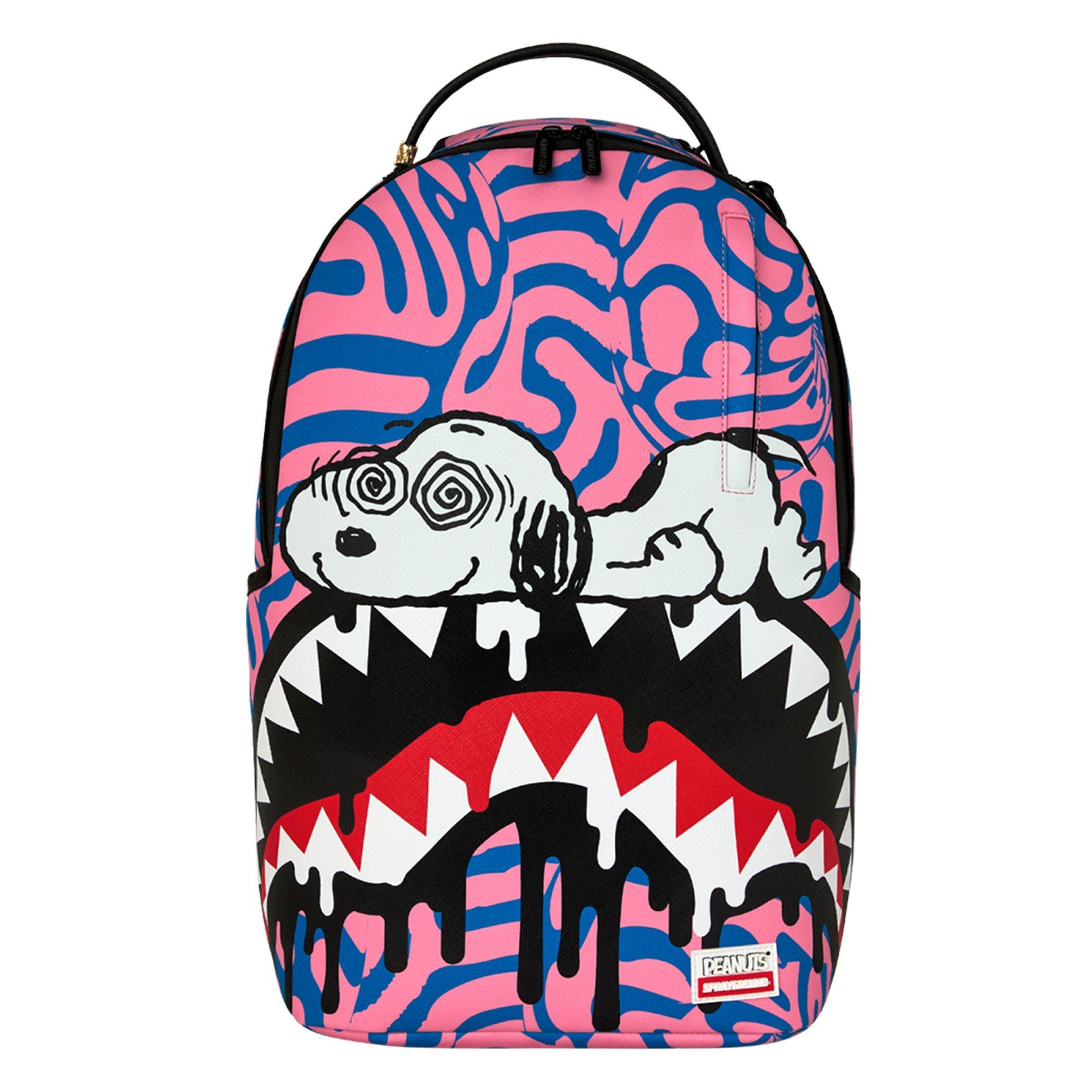 Sprayground Peanuts Snoopy Trippy Backpack - Pink/Blue - PINK/BLUE